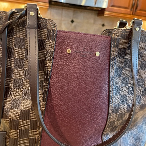Authentic Louis Vuitton Damier Ebene Jersey in Bordeaux - Picture 3 of 8